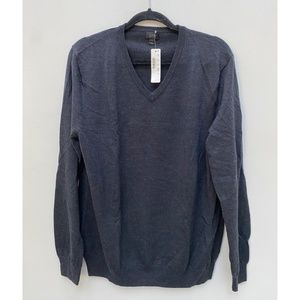 Blue Jcrew Sweater Large V-neck